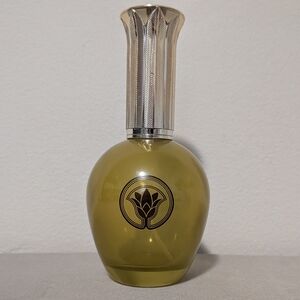 Avon Silver and Green Candle Holder